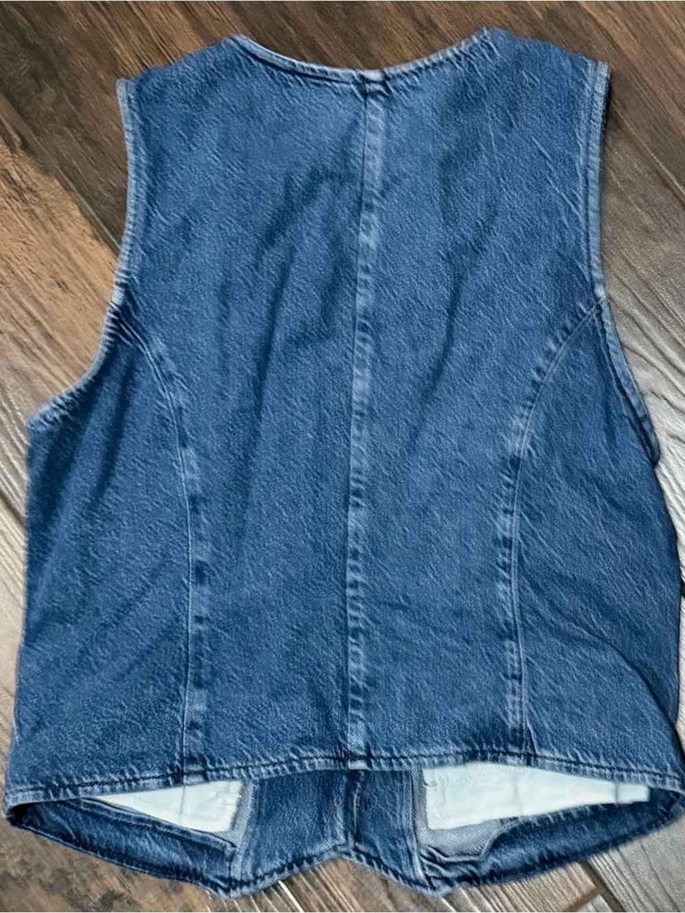 J.Crew Denim Vest Sz 8 - Picture 4 of 4